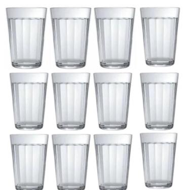 Imagem de Jogo de 12 Copos de Vidro Americano 325ML - Wincy Casa
