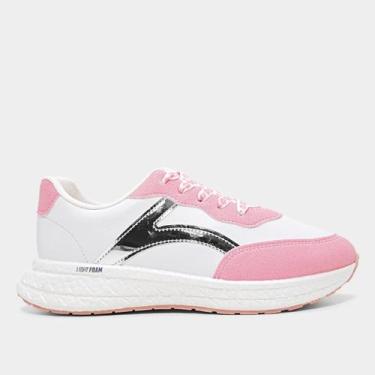 Imagem de Tênis Infantil Molekinha Casual Menina, Branco, Rosa, 30