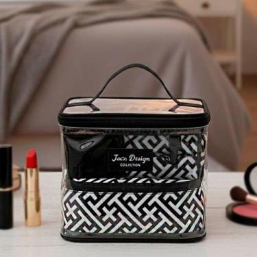 Imagem de Kit 4 necessaire jacki design feminina 4 peças premium viagem trip ros