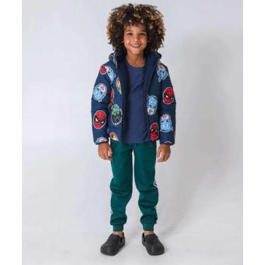 Imagem de Calça Infantil Jogger Helanca Marisa Tam 4 a 10 Verde-49413, 6, Verde