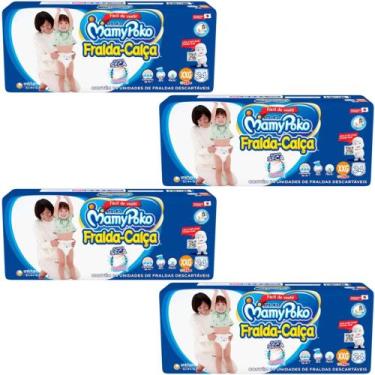 Imagem de Fralda Calça Mamypoko Super Seca Azul 4 Pacotes Tamanho XXG Com 24 Uni