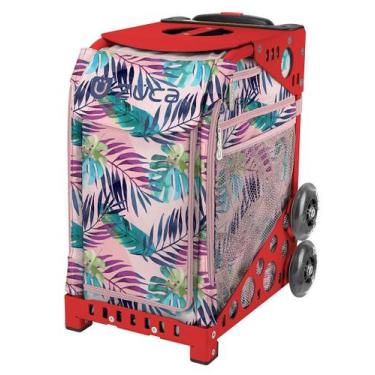 Imagem de Bolsa Esportiva Removível ZUCA Pink Oasis com Estrutura Vermelha e Rod