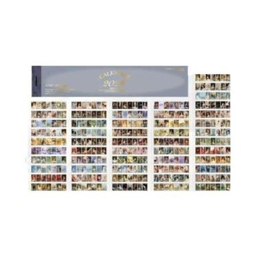 Imagem de Calendário Retro Mini 2026 Com 365 Páginas, Páginas Adesivas Destacáve