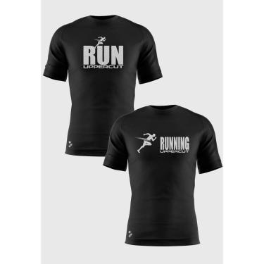 Imagem de Kit Camiseta Corrida Uppercut Proteção Uv50 2 Peças Masculina-Masculino