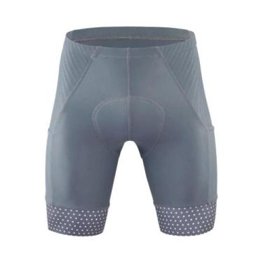 Imagem de Calções de Ciclismo Masculinos - Verão, Com Gel, Compressão e Refletiv