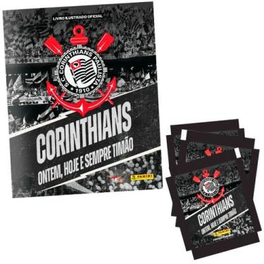 Imagem de Kit Álbum Brochura Corinthians 115 Anos + 5 Envelopes Panini