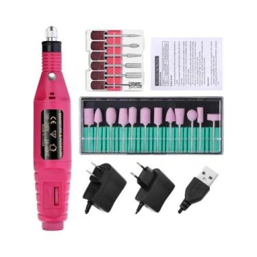 Imagem de Máquina De Furar Unhas Elétrica Portátil LULAA, Conjunto Profissional 