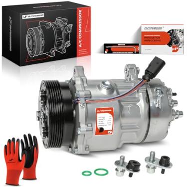Imagem de A-Premium Compressor de ar condicionado com embreagem compatível com Volkswagen Golf Beetle Cabrio Clasico Polo Sharan Audi A3 TT Seat Cordoba Ibiza Leon Toledo