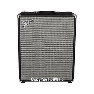 Imagem de Fender Amplificador de baixo Rumble 500 V3 para baixo, 500 Watts, com garantia de 2 anos, alto-falantes Eminence de 5 x 25 cm com buzina de compressão, circuito overdrive, voz de tom, loop de efeitos
