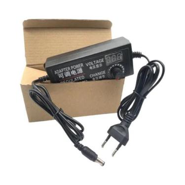 Imagem de Fonte De Alimentação Ajustável 3V a 24V 2A 5A Com Display E Botão Regu