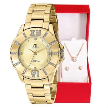 Imagem de Relógio Feminino Champion Ana Hickmann Analógico Dourado AH28080X Cola