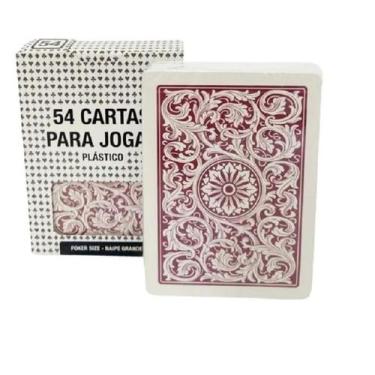 Imagem de Kit 2 Baralho Poker Truco Plastico 54 Cartas Naipe Grande - Copag