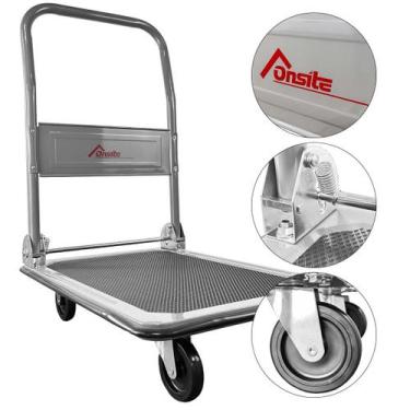 Imagem de Carrinho de Carga Plataforma Dobrável Até 150kg (FPT150B) - Homebase O