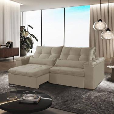 Imagem de Sofa Retratil e Reclinavel Exclusive 290cm Braco 25cm Meu Sofa Online