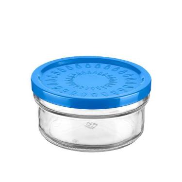 Imagem de Pote de Vidro com Tampa Le Damla Azul Marinho 415ml, UNICA