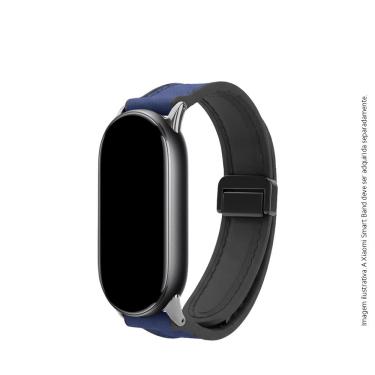 Imagem de BRACELETE DE COURO C/ FECHO MAGNÉTICO P/ XIAOMI BAND 8/9/10