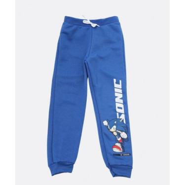 Imagem de Calça Infantil Jogger Moletom Sonic Tam 4 a 10 Azul-47080, Azul, 8
