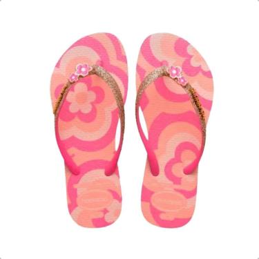 Imagem de Chinelo Havaianas Infantil Slim Original Blossom-Feminino