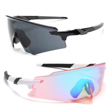 Imagem de Óculos Corrida Runner Ciclismo MTB Beach Tennis UV400 Kit 2-Unissex