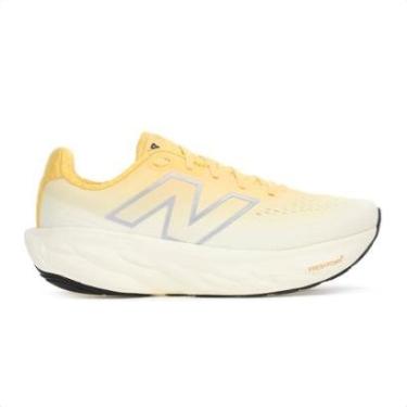 Imagem de Tênis New Balance Fresh Foam X 1080 V14 Amarelo Claro e Prata - Feminino-Feminino
