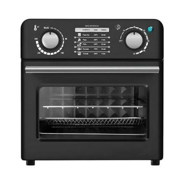 Imagem de Forno Elétrico Fritadeira Assar Fritar 10 Litros Preto Voltagem:110V