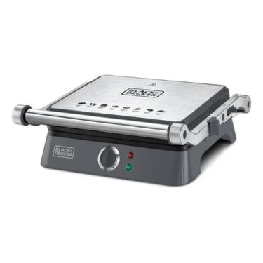 Imagem de Sanduicheira Grill Elétrica Gourmand Gris Black Decker, Modelo G1400, 