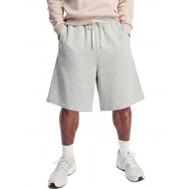 Imagem de Shorts COOLGYM Baggy Sweat para homens, cinza claro, perna larga