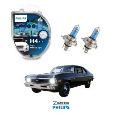 Imagem de Lâmpadas Farol GM Chevy Philips H4 CrystalVision