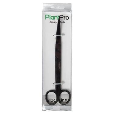 Imagem de Tesoura Curva Black Line 20cm Plant Pro Aço Aquário Plantado - PlantPr