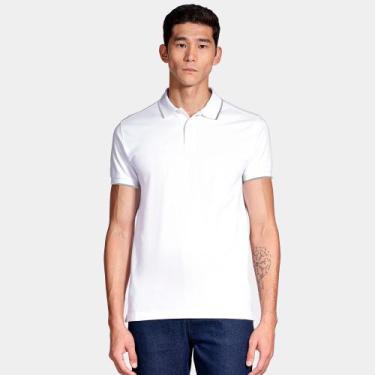 Imagem de Camisa Polo Aramis Classic Friso Ve26 Branco Masculino, M