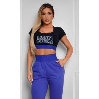 Imagem de Blusa cropped faixa logo maria gueixa, Branco, P