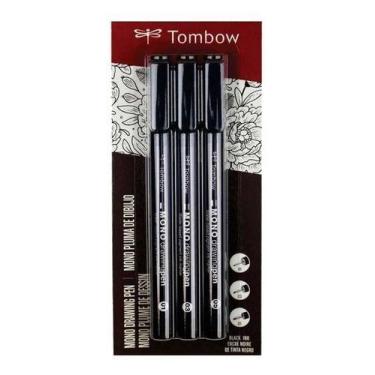 Imagem de Kit 3 Canetas Mono Para Desenho 0,1 0,3 E 0,5mm - Tombow