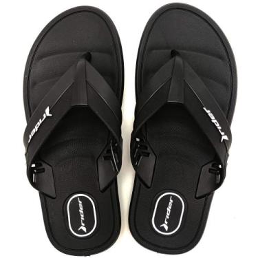 Imagem de Chinelo Infantil Masculino Rider Moving 12329, Preto branco, 30
