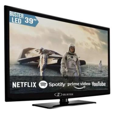 Imagem de Smart TV de 39" Buster Smart HDTV-39D07FHD com tela LED Full HD - pret