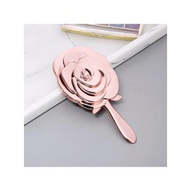 Imagem de Espelho Flor de Maquiagem de Bolsa Portátil Pequeno Estilo Princesa - 