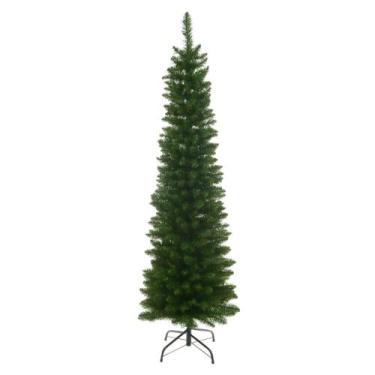 Imagem de Arvore natal boston slim 460 tips c/base verde 2,1m florarte - Flor Ar