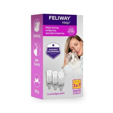 Imagem de Feliway Help 3 Uni Refil Calmante Para Gatos Anti Estresse