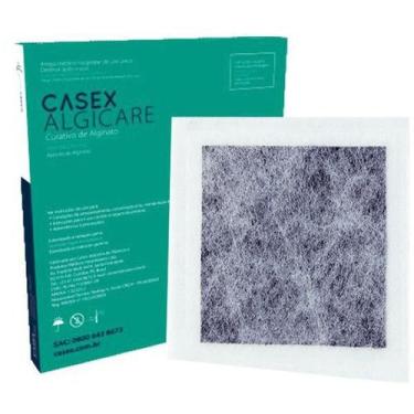 Imagem de Curativo De Carvão Ativado E Prata 10,5x10,5cm (5 Unidades) - casex