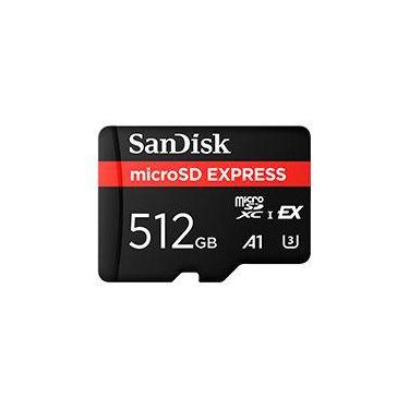 Imagem de Cartão de Memória Micro SD SanDisk Express 512GB A1 U3 SDSQXFN-512G-GN