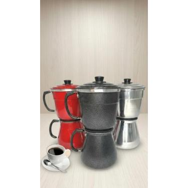 Imagem de Cafeteira Italiana Alumínio Extra Forte Preta - Congratulations Store