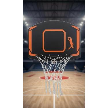 Imagem de Tabela de Basquete 41cm Aro c/ Rede Nylon Impermeável - Congratulation