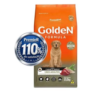 Imagem de Ração Golden Fórmula Cães Adultos Carne 15KG - PREMIER