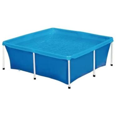 Imagem de Piscina Estrutural c/ Lona em PVC Azul 2000 Litros - Mor