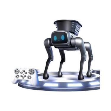 Imagem de Brinquedo Robô Cão Inteligente Programável Com Cesta De Carga E Contro