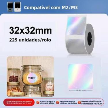 Imagem de Etiquetas Adesivas De Papel Para Impressora De Transferência Térmica À