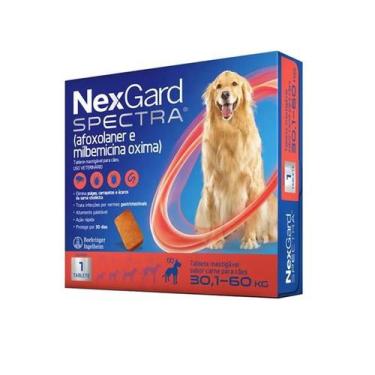 Imagem de Nexgard Spectra GG Antipulgas Cães 30,1Kg a 60Kg 1 Comprimido - Boehri