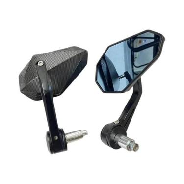 Imagem de Espelhos De Guidão CNC Pretos 7/8'' Para Motocicletas CF-Moto 675NK 65