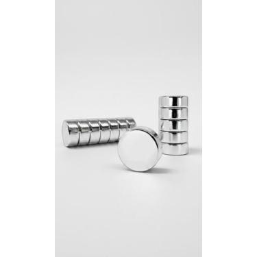 Imagem de Ímãs de Disco Neodímio 10x4mm N35 - Kit 10 Un. - Congratulations Store