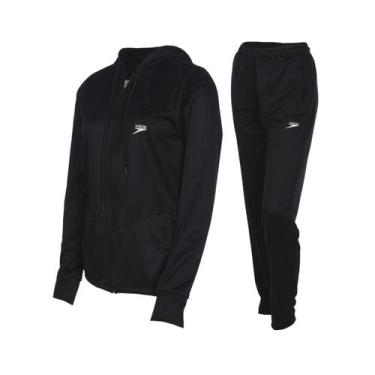 Imagem de Conjunto Agasalho Speedo Harmony Feminino, Feminino, Preto, M