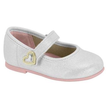 Imagem de Sapatilha Molekinha Bebe Casual - Infantil - Prata - 18, Prata, 18